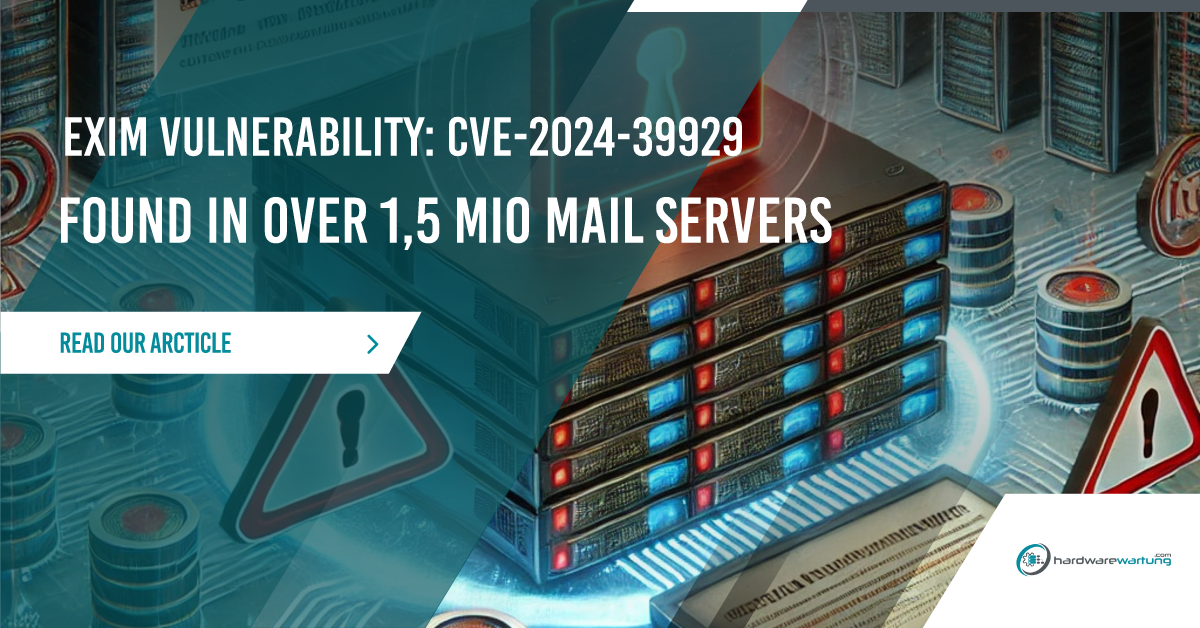 Exim MTA Vulnerability found in over 1,5 Mio Mail Servers