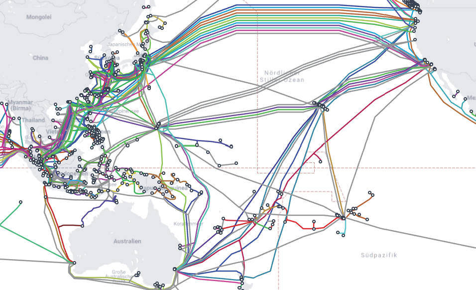 Unterseekabel-Pazifik